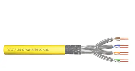 Digitus Cat.7A / Installationskabel / S/FTP / 1000 m / AWG 22/1 / gelb