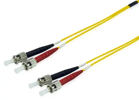 ST-ST gelbes optisches Equip / Duplex / Singlemode OS2 / 5 m