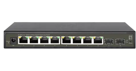 LevelOne GES-2110 / Switch / 8x Gigabit RJ45 / 2x SFP / SMART Managed L2