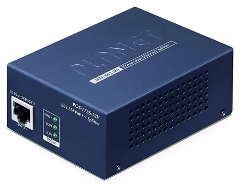 Planet POE-173S-12V / PoE-Splitter / PoE++ / 12V DC Ausgang / 1x RJ45
