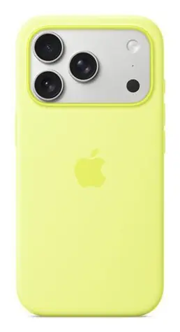 Apple iPhone 17 Pro Silikonhülle Neongelb / Hülle / MagSafe
