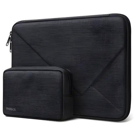 Inateck LB01007-13 schwarz / Laptoptasche / 13" / EVA-Schale / Zubehörfach