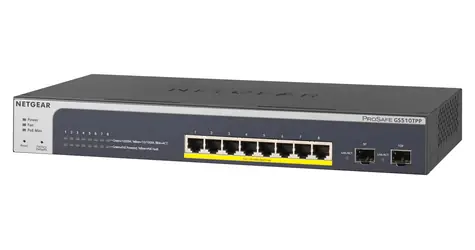 Netgear GS510TPP-100EUS / Switch / 8-Port / Gigabit / PoE+ / SMART Managed