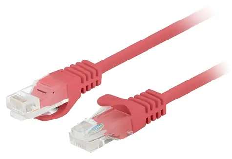 Lanberg UTP CAT5E 3M rot / Patchkabel / RJ45-RJ45 / 10er-Pack / Fluke-geprüft