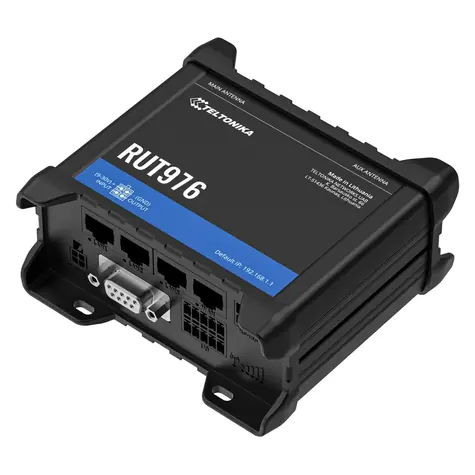 Teltonika RUT976 / Industrierouter / 5G RedCap / Wi-Fi 4 / Dual-SIM / 4X LAN / RS232 / RS485