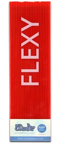 3Doodler FLEXY rot / Mine für 3D-Stift / 3 mm / 25 Stück