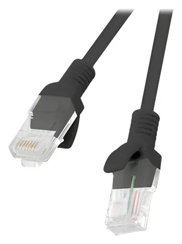 Lanberg UTP CAT6 10m schwarz / Patchkabel / RJ45-RJ45 / Fluke-geprüft