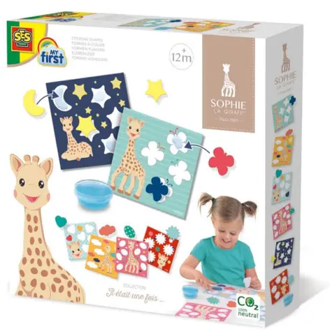 SES Sophie die Giraffe / Kreativset / Formen zum Aufkleben / ab 1 Jahr