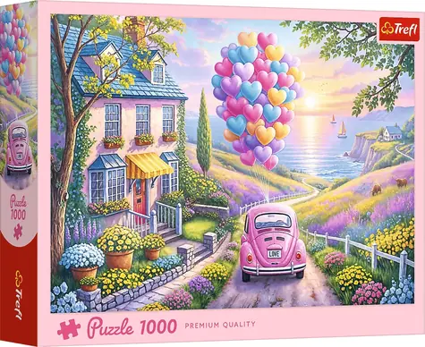 Trefl Puzzle Romantische Fahrt / 1000 Teile / 68,3 x 48 cm
