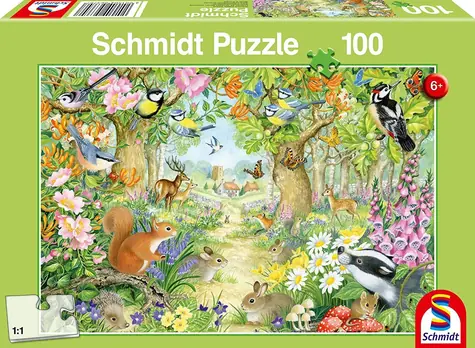 Schmidt Puzzle Im Wald / 100 Teile / ab 6 Jahren