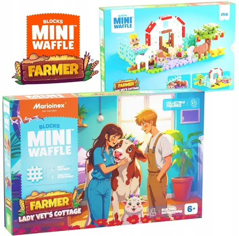 MARIOINEX Mini-Waffel-Tierarzthaus-Bausatz / 110 Teile
