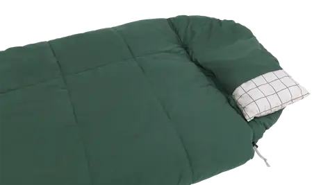Outwell Camper Prime (Rechter Reißverschluss) grün / Schlafsack