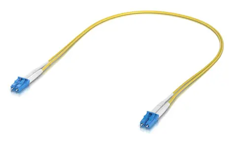 Ubiquiti UACC-OFC-S2-LULU-0.5M-50 gelb / Optisches Patchkabel / LC-LC / OS2 Singlemode / 0,5 m / 50 Stück