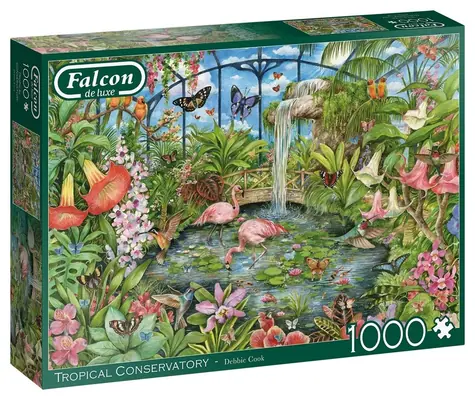 FALCON Puzzle Tropisches Gewächshaus / 1000 Teile / ab 12 Jahren