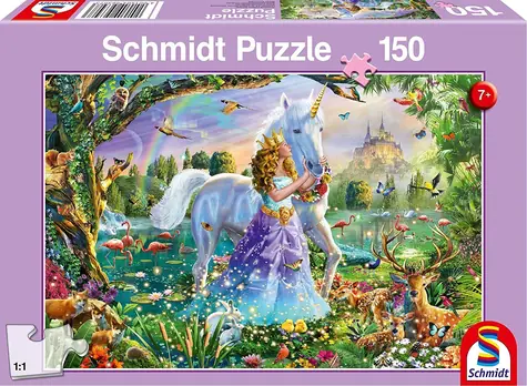 Schmidt Puzzle Prinzessin mit Einhorn / 150 Teile
