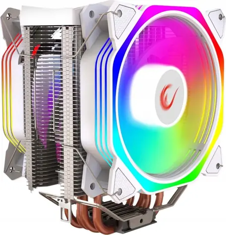 Rampage Octagon C60 weiß / CPU-Kühler / 2x 120 mm / TDP 180 W / 29 dB / 1800 U/min / Intel + AMD