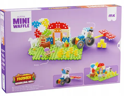 MARIOINEX Waffelbauern-Windmühlen-Bausatz / 100 Teile