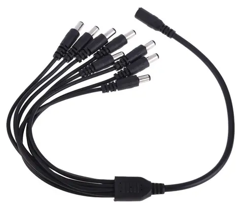 Xtendlan Stromverteiler 1:8 / Stromverteiler / DC Buchse 2,1 mm / Kabel 2 mm/0,3 mm