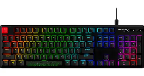HyperX Alloy Origins PBT schwarz / Gaming-Tastatur / mechanisch / HyperX Blau / US / RGB / USB-C