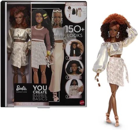 Mattel JJX36 Barbie Basics neutral 002 / Puppe / Kunststoff, Textil / 6-99 Jahre