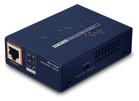 Planet POE-171A-60 / PoE-Injektor / IEEE 802.3bt / 60 W / 1000Base-T / Desktop