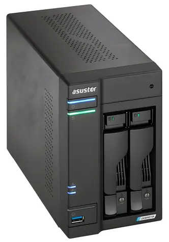 Asustor AS6702T v2 / NAS-Server / 2x 2,5"/3,5" SATA III / Celeron N5105 2,0 GHz / 4GB RAM / 2x 5GbE / 4X M.2 / HDMI