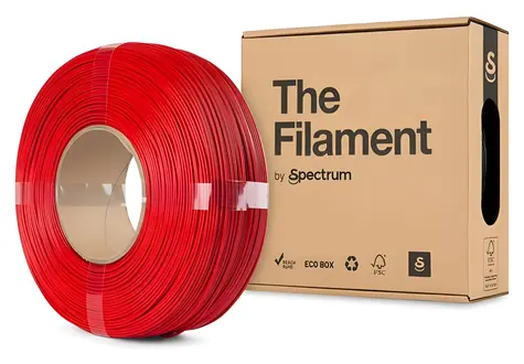 Filament ReFill PETG, technisch rot / Druckfilament / 1,75 mm / 1 kg