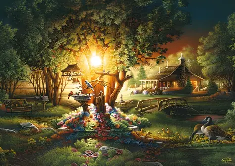 Schmidt Puzzle „Frühlingsglanz“ / 1000 Teile / ab 12 Jahren