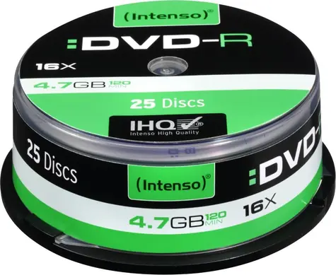 INTENSO DVD- R 4,7 GB / Optisches Medium / 16x / 25 Stück / Spindel