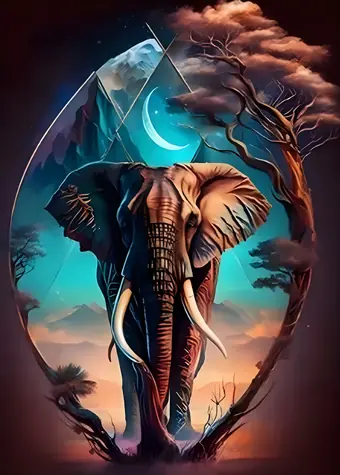 Diamantmalerei - Afrikanisches Juwel / 30 x 40 cm