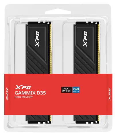 ADATA XPG Gammix D35 schwarz / Arbeitsspeicher / 16 GB (2x8 GB) / DDR4 / 3600 MHz / CL18