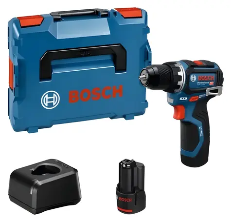 BOSCH GSR 12V-32 Professional / Akku-Bohrschrauber / 12V / 2x2,0Ah / 32Nm / L-BOXX