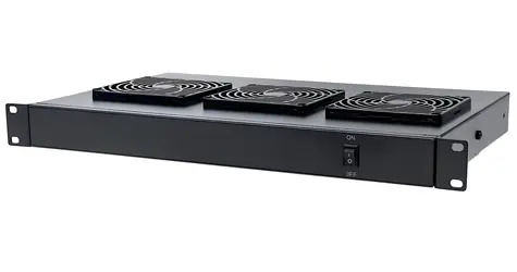 Intellinet 1HE schwarz / Rack-Lüftereinheit / 3 Lüfter / 19" / 220-240 V