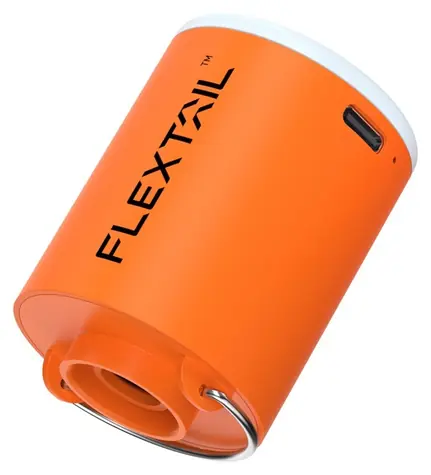 Flextail Tiny Pump X orange / Tragbare Luftpumpe / Druck 3,5 kPa / LED-Taschenlampe