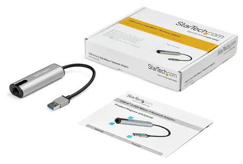 StarTech USB-zu-2,5G-Ethernet-Adapter / Netzwerkadapter / RJ-45 / 2,5 Gbit/s / Realtek RTL8156