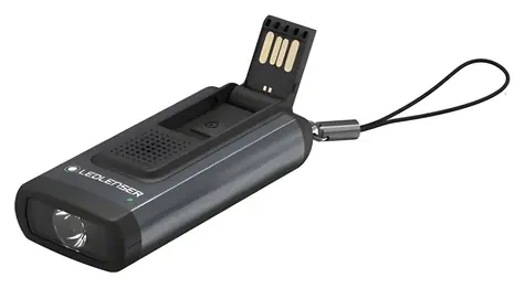 Ledlenser K6R Sicherheitsgrau / Taschenlampe / Personenalarm / 400 lm / USB-Ladefunktion