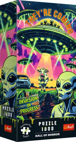 Trefl Puzzle Premium PLUS Halle des Grauens: UFO / 1000 Teile / 68,3 x 48 cm / ab 12 Jahren