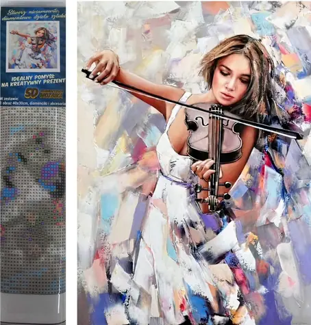 Diamantmalerei - Violinist / 30x40 cm