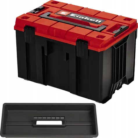 Einhell E-Case M schwarz/rot / Werkzeugkoffer / 420x250x280 mm / Tragfähigkeit 90 kg