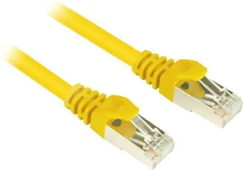 Sharkoon Cat.6 SFTP gelb / Patchkabel / RJ45 / 0,25 m