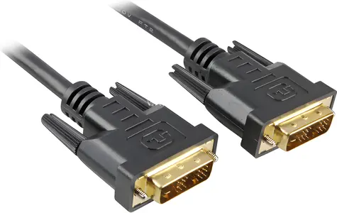 Sharkoon DVI-D 24+1 schwarz / DVI-Kabel / Dual Link / 5 m