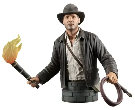 DIAMOND SELECT Büste Indiana Jones / Jäger des verlorenen Schatzes / Maßstab 1:6 / SDCC 2023 Exklusiv / 15 cm
