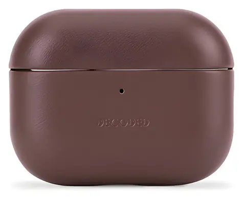 Decoded Leder-Schutzhülle braun / Hülle / für Apple AirPods Pro 3 / Leder