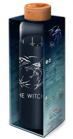 STOR Trinkflasche The Witcher / 580 ml / Glas / Silikonhülle