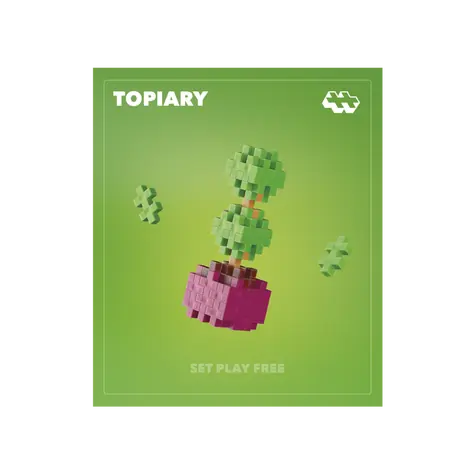 PLUS- PLUS Bausatz Blumen Topiary / ab 5 Jahren