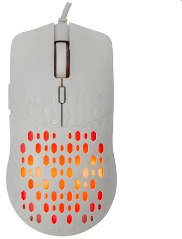 Baracuda OCTOPUS weiß / Gaming-Maus / Optischer Sensor / 6D / 3600 DPI / RGB / USB