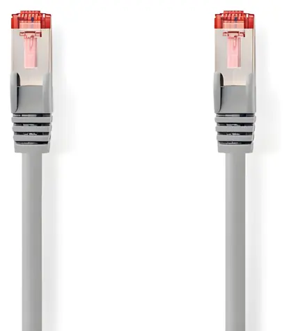 Nedis grau / Netzwerkkabel / CAT6 / S/FTP / RJ45 - RJ45 / 10 m / LSZH