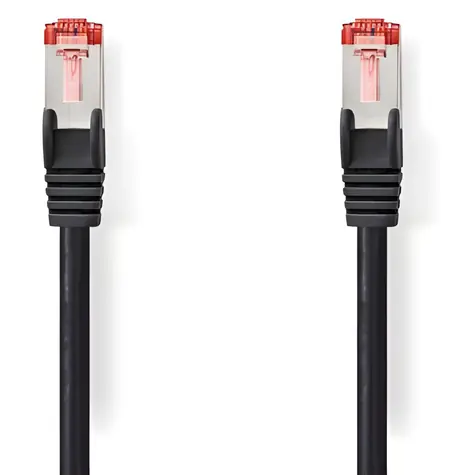 Nedis Netzwerkkabel CAT6 10 m schwarz / Patchkabel / S/FTP / RJ45 - RJ45 / LSZH