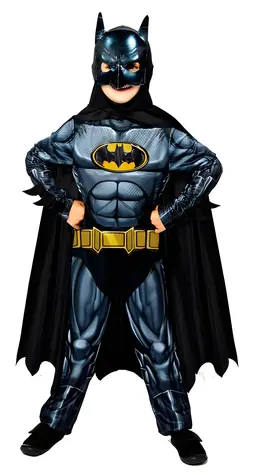 AMSCAN Batman-Kostüm für Kinder, 8-10 Jahre (128-140 cm) / Kostüm und Umhang mit Maske