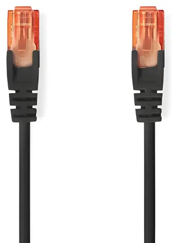 Nedis CAT6 UTP 2m schwarz / Patchkabel / RJ45-RJ45 / U/UTP